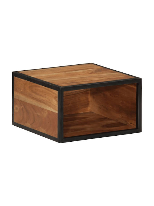 Κομοδίνο από Μασίφ Ξύλο Μπεζ 35x35x20cm