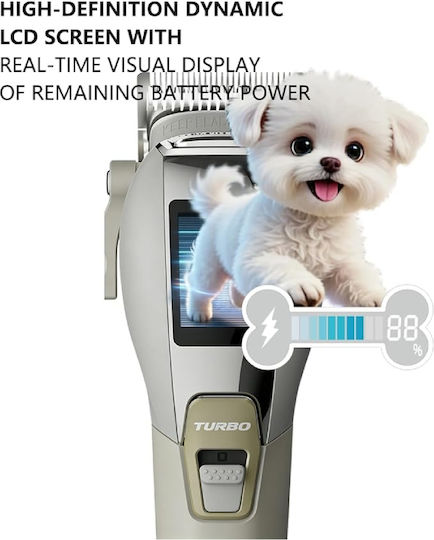 Kemei Professional Rechargeable Stainless Steel Dog Grooming Clipper 8000rpm