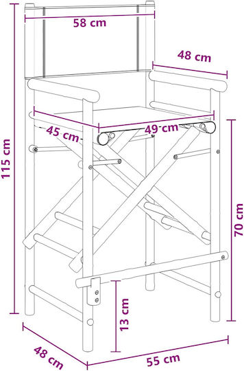 Gartenstühle Hölzernes Braune 2 Stück