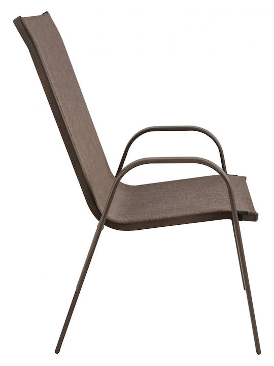 Outdoor Chair Metallic CH-ZS6420BR-CHO Choco 56x68x93cm