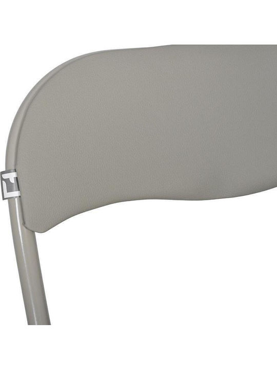Scaun de exterior Metalic Gri 2buc 43x44x78cm