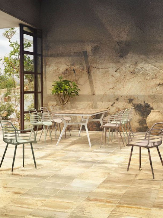 Liberta Gartenstühle Polypropylen Candy Dusty Rosa 4 Stück 57x51.5x82cm
