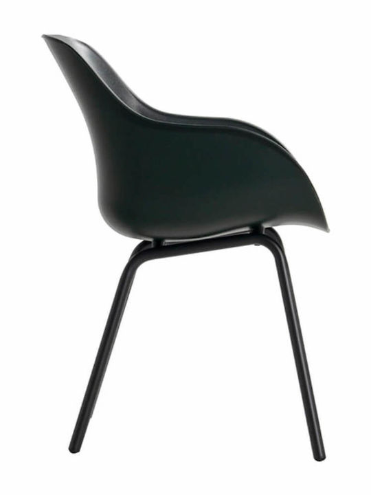 Outdoor Chair Plastic Night Green 2 Pieces 55x58x85 cm