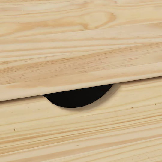 Бюро Moss от Масивно Дърво Кафяво 112x50x75см