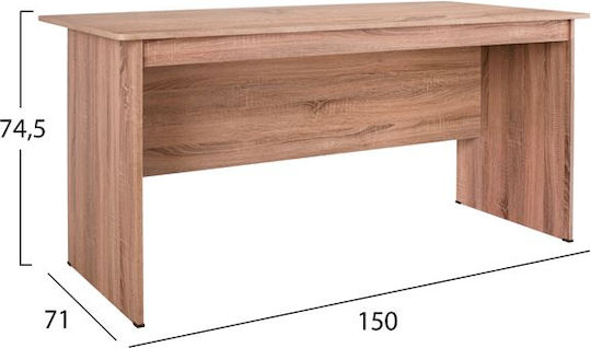 Бюро Sonama Дървено Бежово 150x74x71см
