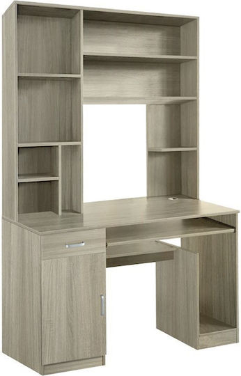 Γραφείο Υπολογιστή Novelty με Βιβλιοθήκη 120x55x182εκ. Sonoma Γραφείο Υπολογιστή Novelty με Βιβλιοθήκη 120x55x182εκ. Sonoma