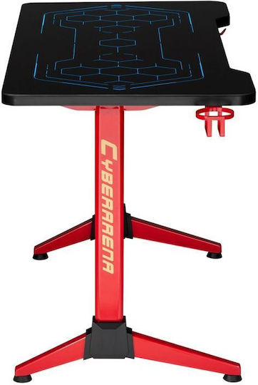 Gaming Office Nanors Wooden Black with LED and USB Ports 120x60cm