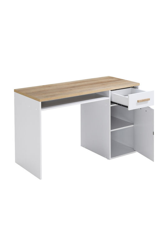 Schreibtisch Student Holz Weiß 120x50x76cm