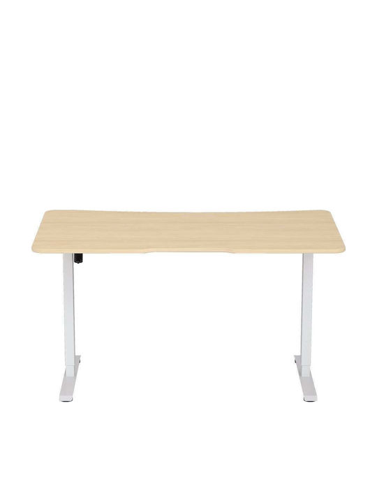 Anda Seat Birou Electric Xtreme-E Wood / Picior Alb cu Picioare Metalice și Înălțime Reglabilă 140x75x71cm AD-D-DD1-1400-06-K