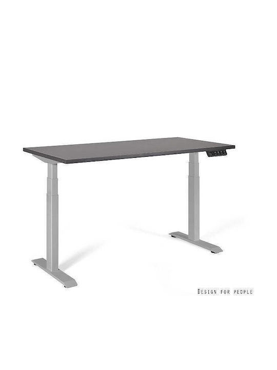 Elektrisches Schreibtisch Holz Anthrazit 140x70cm
