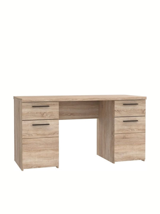 Schreibtisch Solo Holz Beige 145x60x76cm