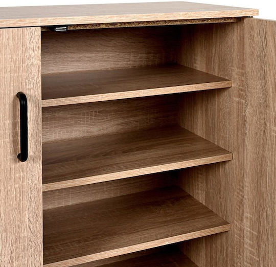 Wooden Shoe Organizer Beige 75x32x92cm