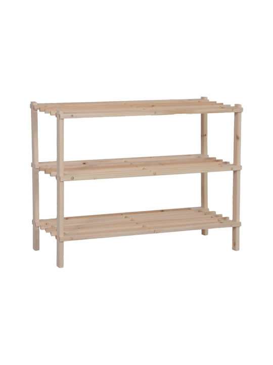 Παπουτσοθήκη από Μασίφ Ξύλο Steper 64x26x48.5cm