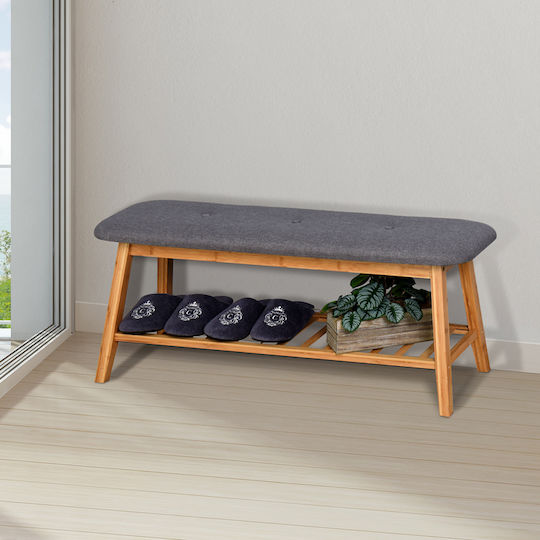 Текстилна Поставка За Обувки От Бамбук Zerma 100x30.5x44cm 408-000017
