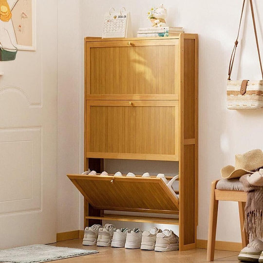 Shoe Organizer Made of Bamboo 50x17x120cm 36316 Shoe Organizer Made of Bamboo 50x17x120cm 36316