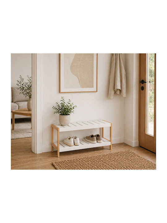 Holz Schuhorganisator aus Bambus 70x26x36cm