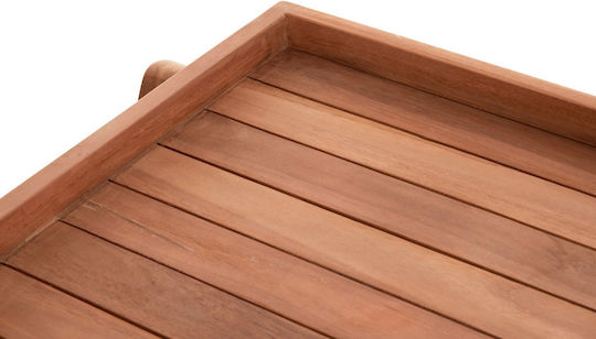 Wood Garden & Terrace Table Natural 86x56x80cm