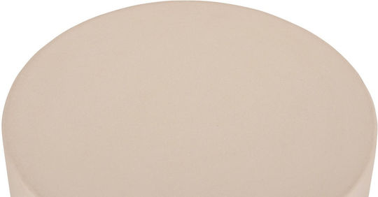 Plastic Auxiliary Garden Table for Small Outdoor Spaces Beige 40x40x43cm