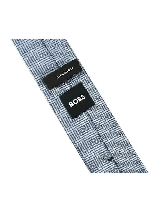 Boss Herren Seidenkrawatte in Blau Farbe