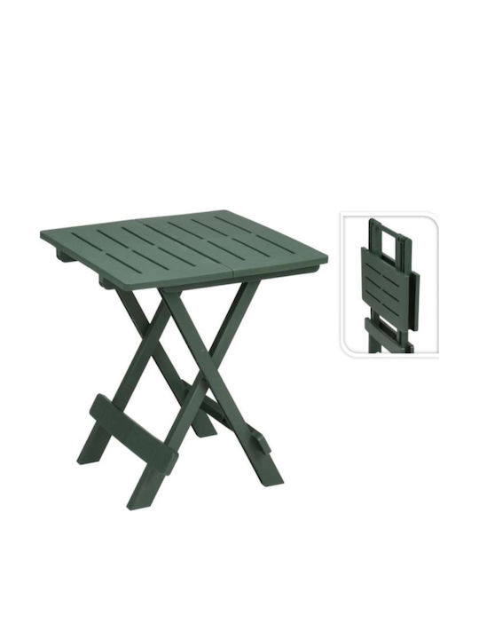 Plastic Masa auxiliară pentru spații exterioare mici Verde 45x43x50buc