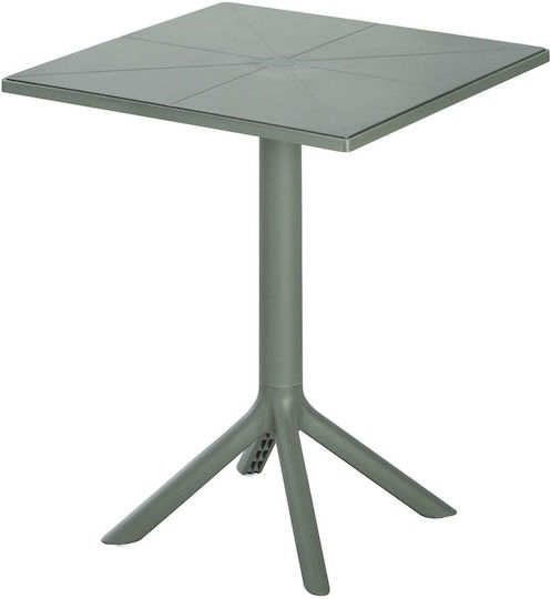 Tisch Bar für kleine Außenbereiche Stabil Terrin Red 60.5x60.5cm