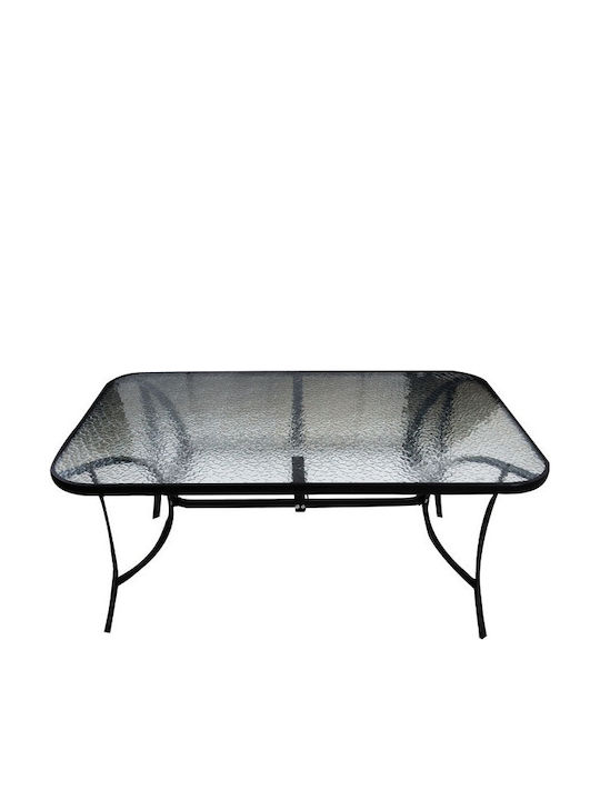 Метално Маса Стабилна 15090BL Черен 150x90x72бр