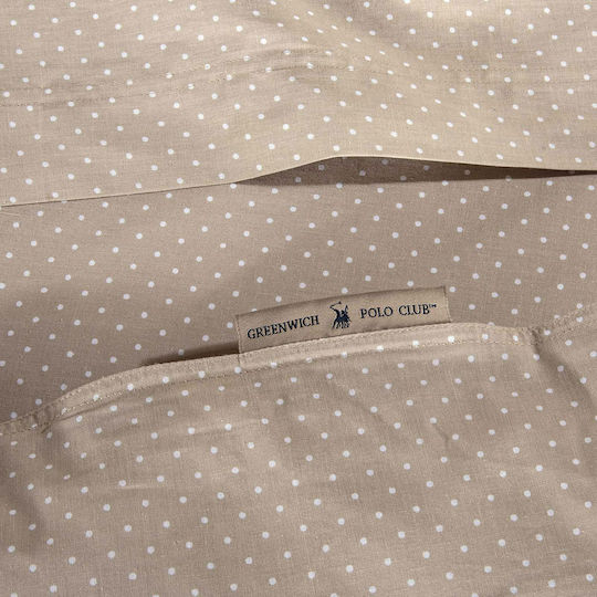 Greenwich Polo Club 2392 Set Pillowcases Oxford Taupe 50x70cm
