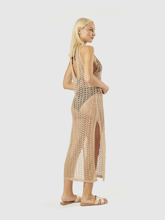 Verde Women's Beach Dress Beige