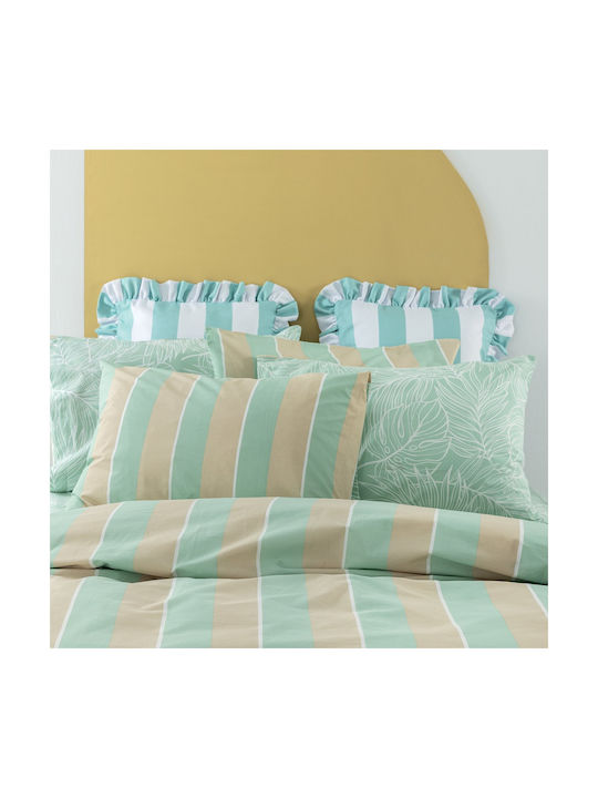 Palamaiki Set Pillowcases with Envelope Cover Green 52x72cm