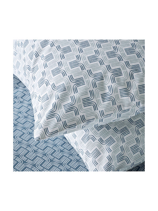 Kentia Kivo A Set Of Pillowcases With Envelope Cover Blue 50x70cm