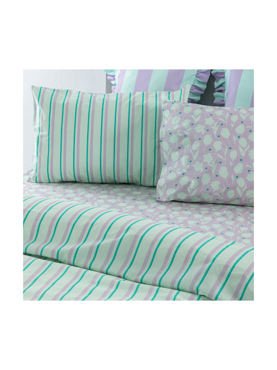 Palamaiki Set Pillowcases with Envelope Cover Green 52x72cm