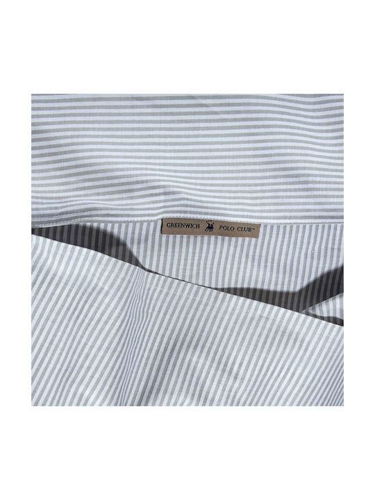 Greenwich Polo Club 2388 Σετ Μαξιλαροθήκες Oxford Grey 50x70εκ.