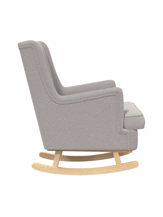 Rocking Armchair Light Gray 62x80x85cm