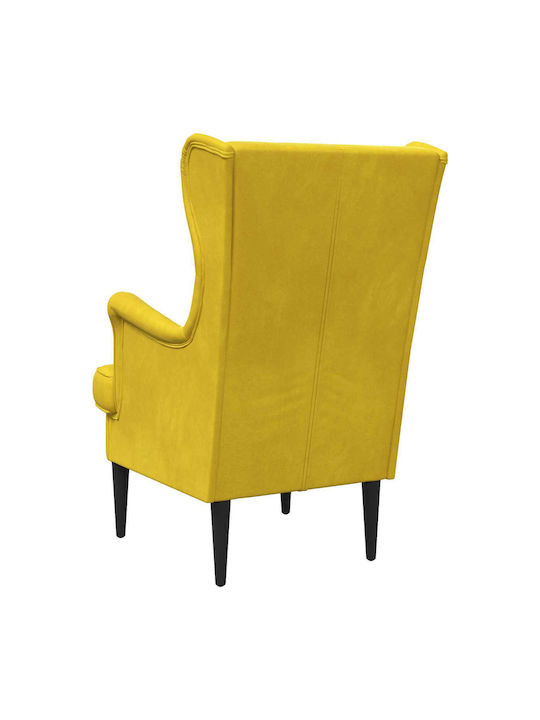 Sessel Aus Samt Gelb 65x79x100cm