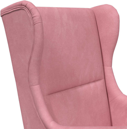 Sessel Samt Rosa 65x79x100cm