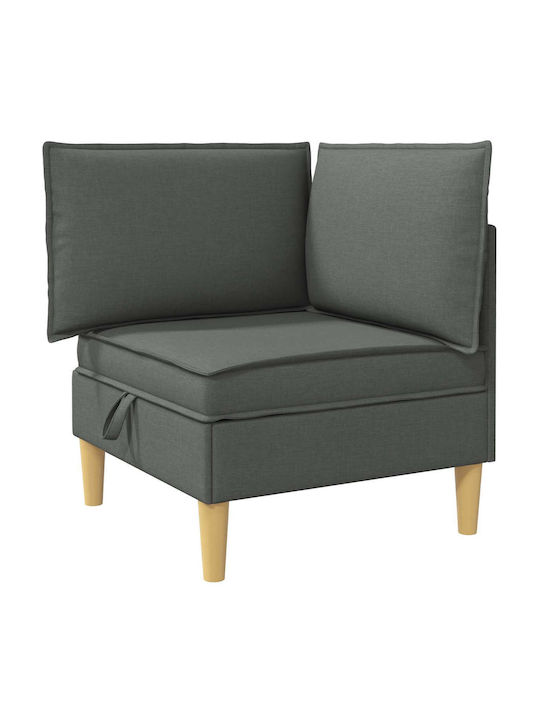 Dunkelgrauer Sessel Dunkelgraue Farbe 70x70x82cm