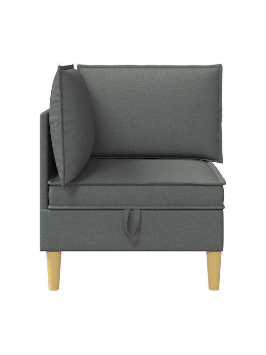 Dunkelgrauer Sessel Dunkelgraue Farbe 70x70x82cm