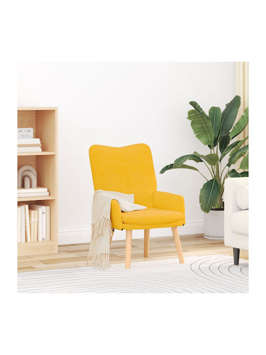 Armchair Light Yellow 63x67x94cm