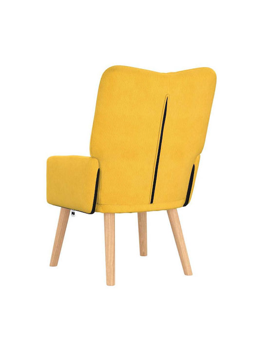 Armchair Light Yellow 63x67x94cm