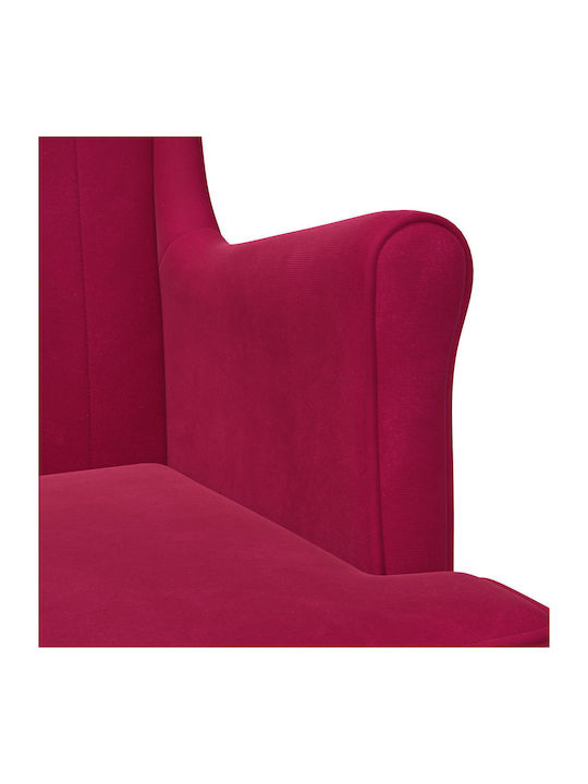 Sessel Samt Rotes 65x79x100cm