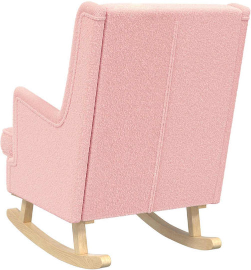 Rocking Armchair Pink 62x80x85cm