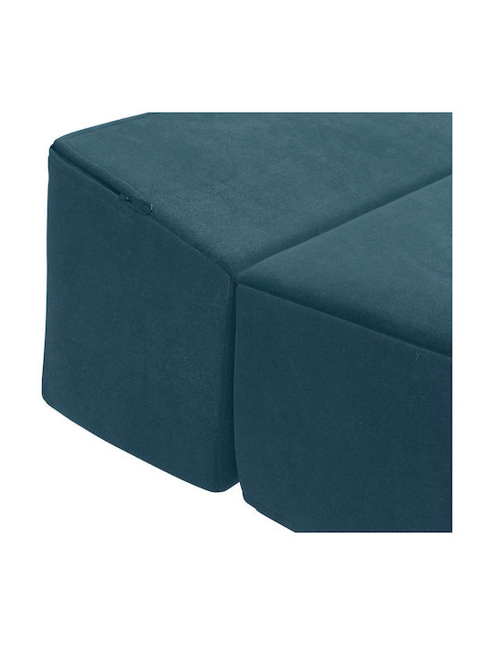 Multifunctional Bean Bag Sofa Blue 200x70cm