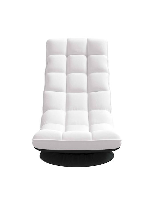 Swivel White Armchair 70x51x79cm