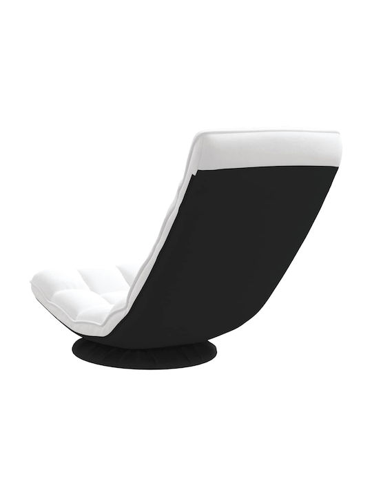Swivel White Armchair 70x51x79cm