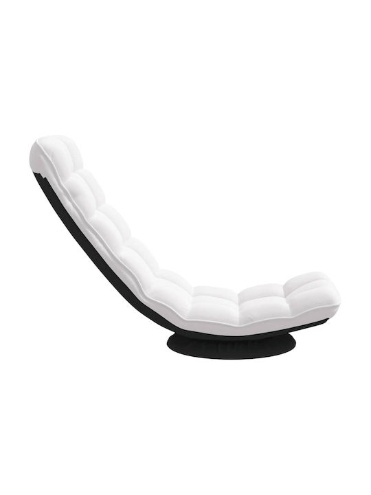 Swivel White Armchair 70x51x79cm