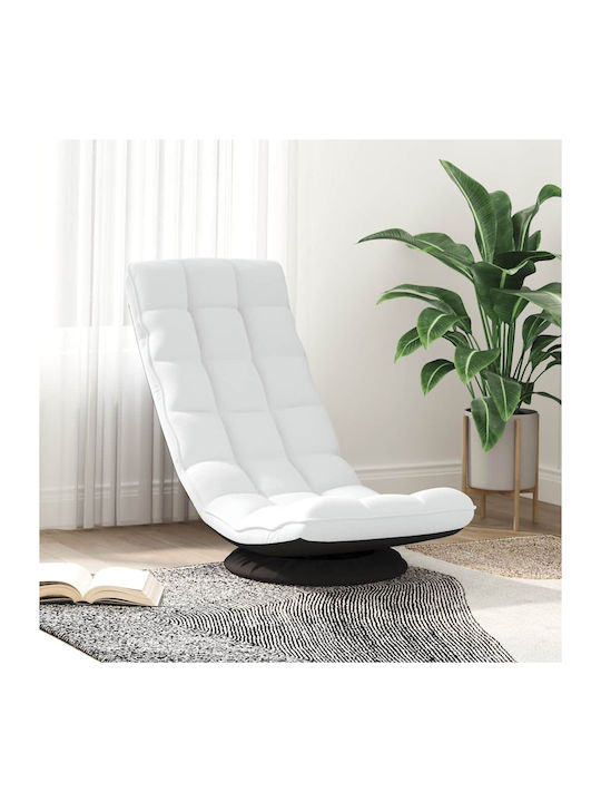 Swivel White Armchair 70x51x79cm