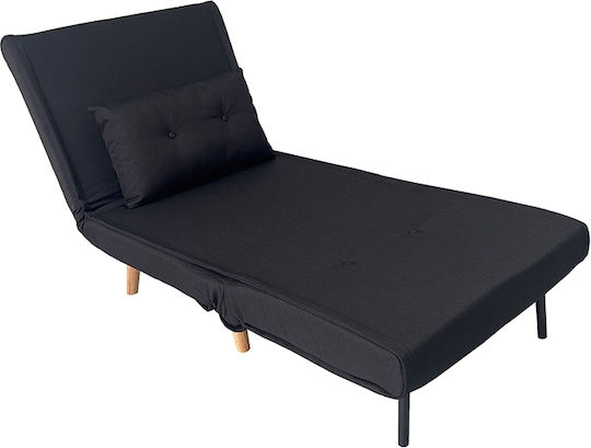 Armchair Bed Black 190x105x84cm