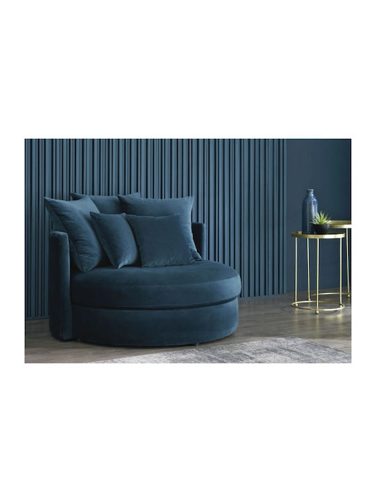 King Armchair Petrol 110x110x70cm