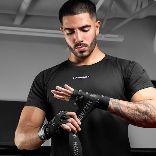 Μπαντάζ Hayabusa 180” Deluxe Hand Wraps Black