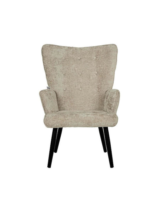 Armchair Beige-Black 67x74x97cm